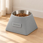 Frame Ash Grey dog bowl in a home setting