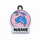 Australia Globe Custom Pet ID Tag - Pet TopID