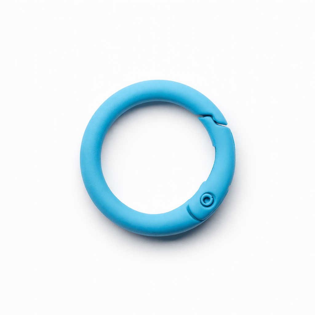 Blue Metal Spring O Ring – Pet Tag Connector Clip - Pet TopID