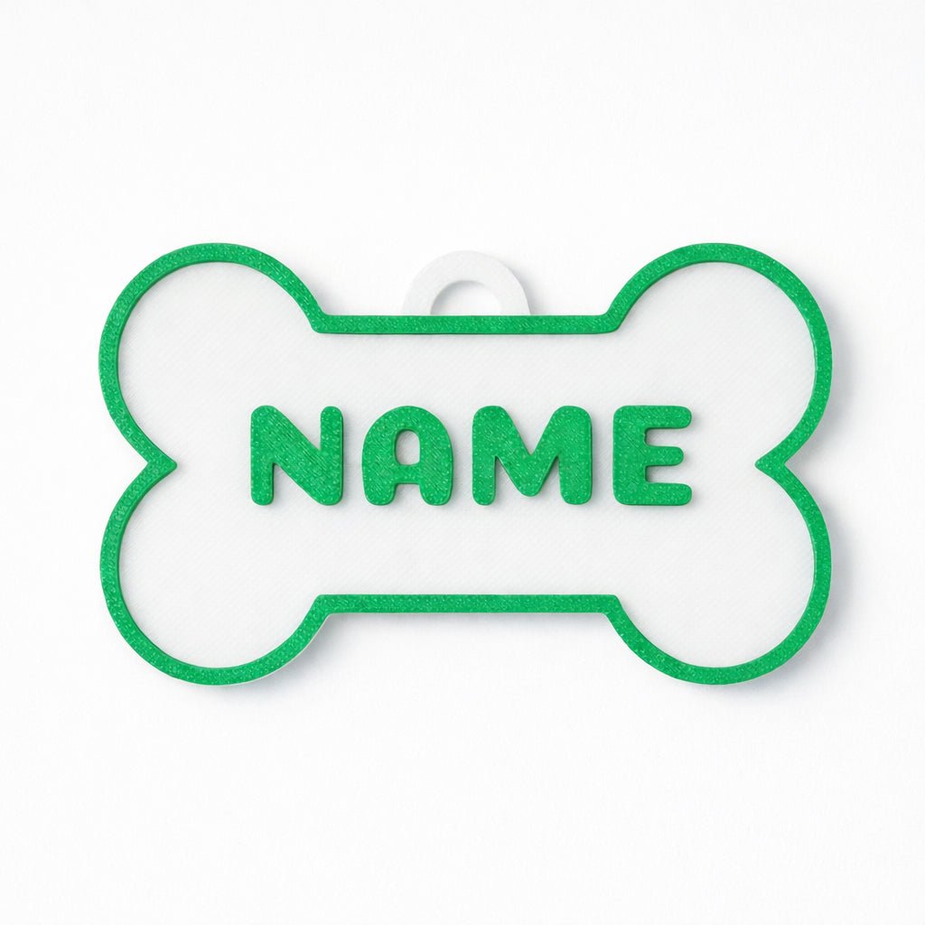 Classic Bone – Embossed Custom Pet ID Tag - Pet TopID