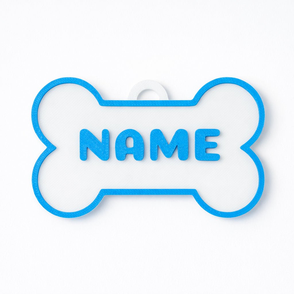 Classic Bone – Embossed Custom Pet ID Tag - Pet TopID