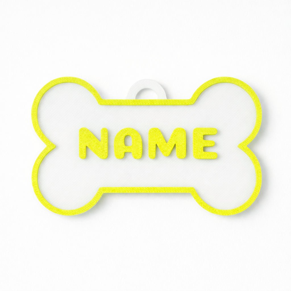 Classic Bone – Embossed Custom Pet ID Tag - Pet TopID