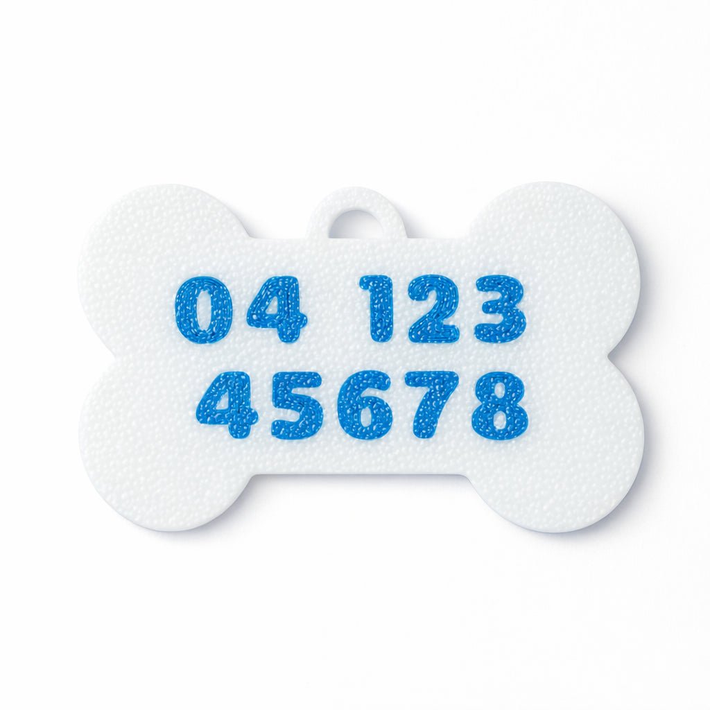 Classic Bone – Embossed Custom Pet ID Tag - Pet TopID