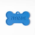 Classic Bone – Solid Embossed Custom Pet ID Tag - Pet TopID