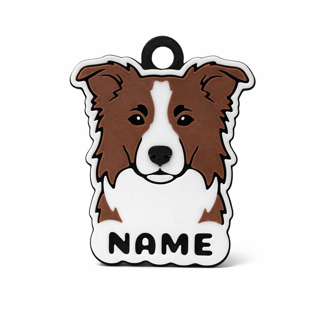 Classic Cartoon - Self - portrait Custom Dog ID Tag - Pet TopID