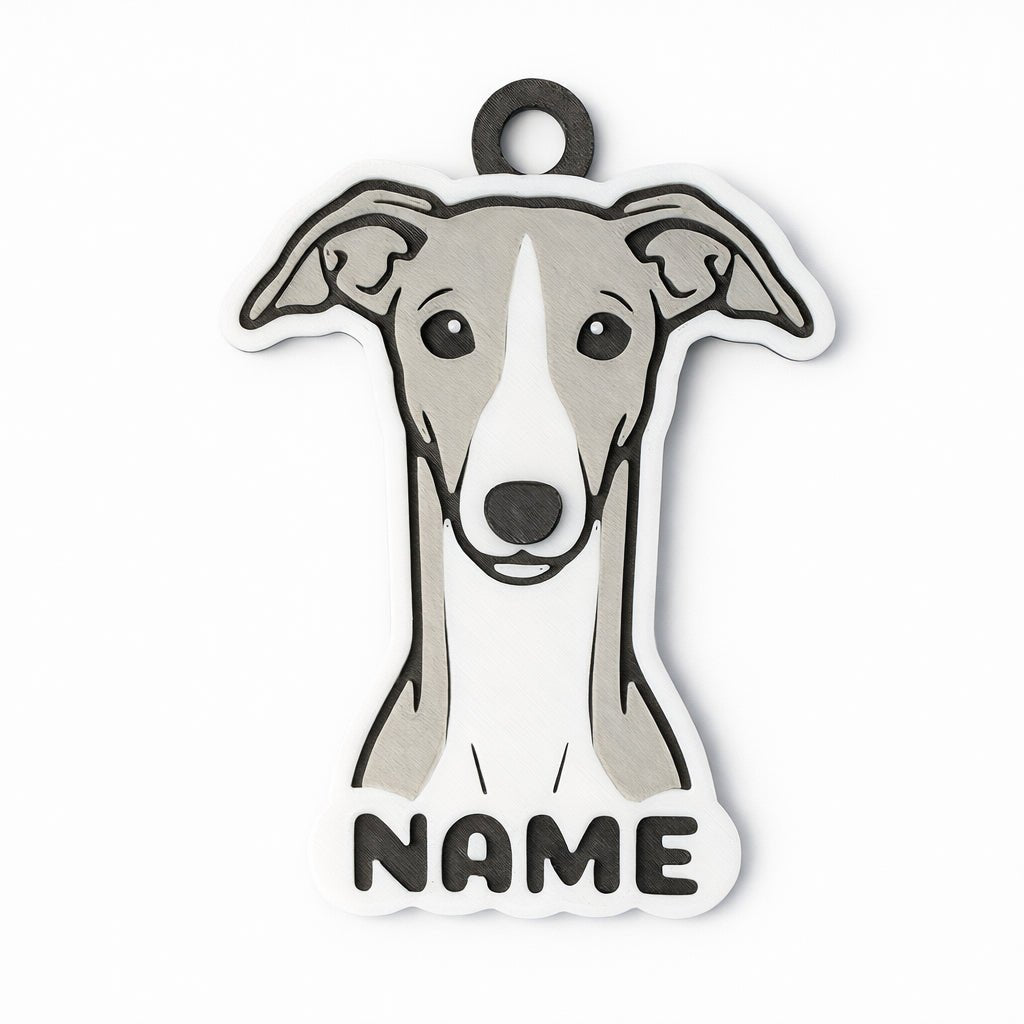 Classic Cartoon - Self - portrait Custom Dog ID Tag - Pet TopID