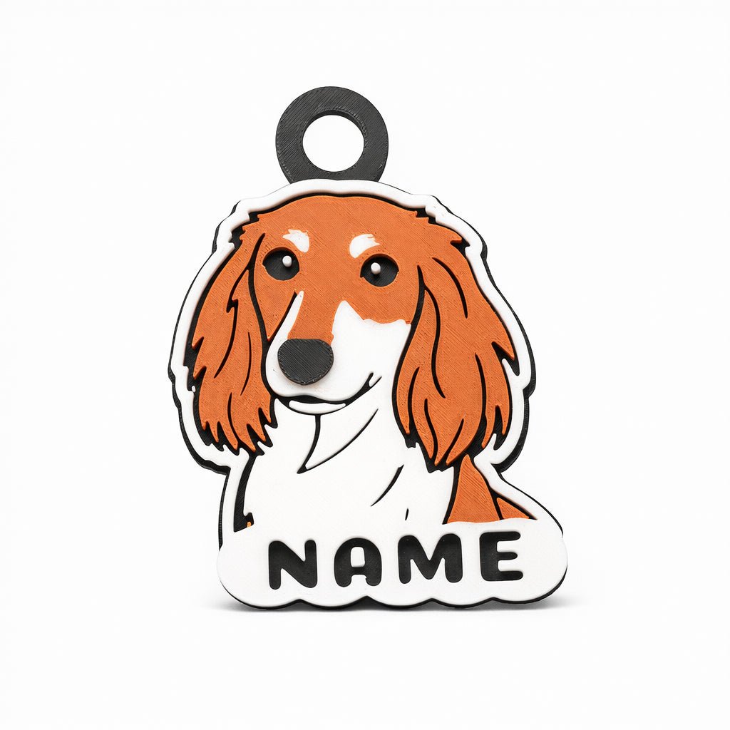 Classic Cartoon - Self - portrait Custom Dog ID Tag - Pet TopID