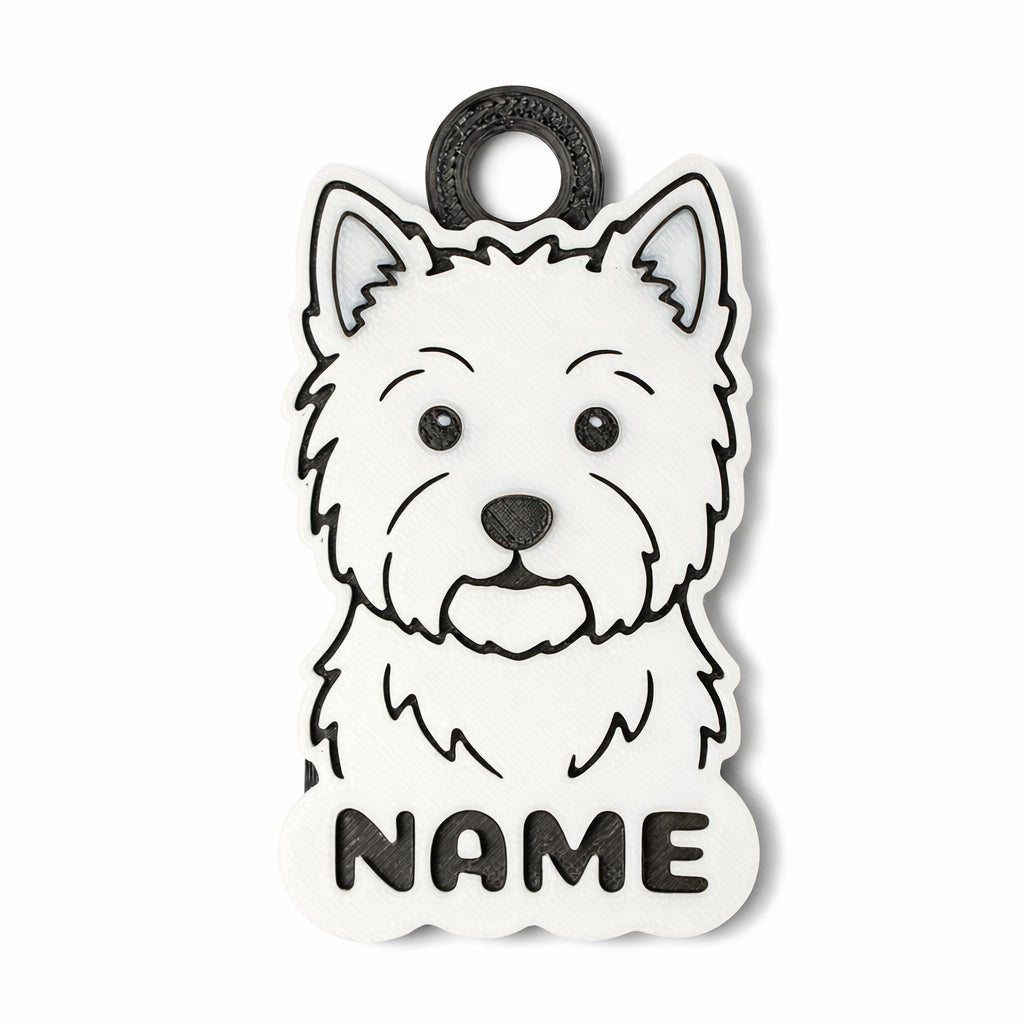 Classic Cartoon - Self - portrait Custom Dog ID Tag - Pet TopID