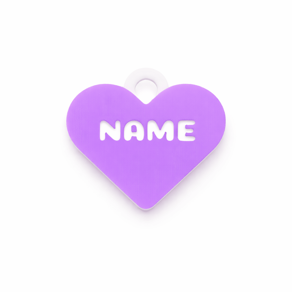 Classic Heart – Sweetheart Custom Pet ID Tag - Pet TopID