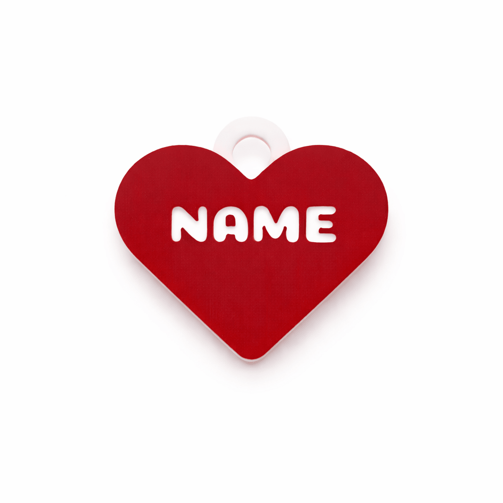 Classic Heart – Sweetheart Custom Pet ID Tag - Pet TopID