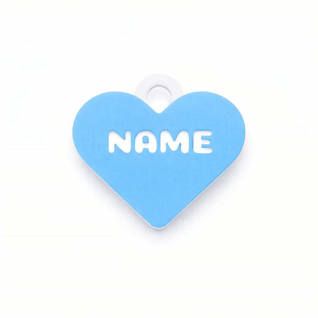 Classic Heart – Sweetheart Custom Pet ID Tag - Pet TopID