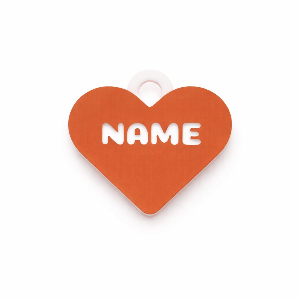 Classic Heart – Sweetheart Custom Pet ID Tag - Pet TopID