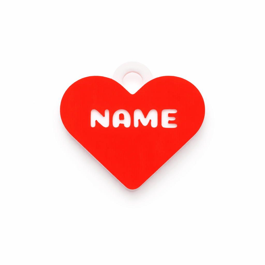 Classic Heart – Sweetheart Custom Pet ID Tag - Pet TopID