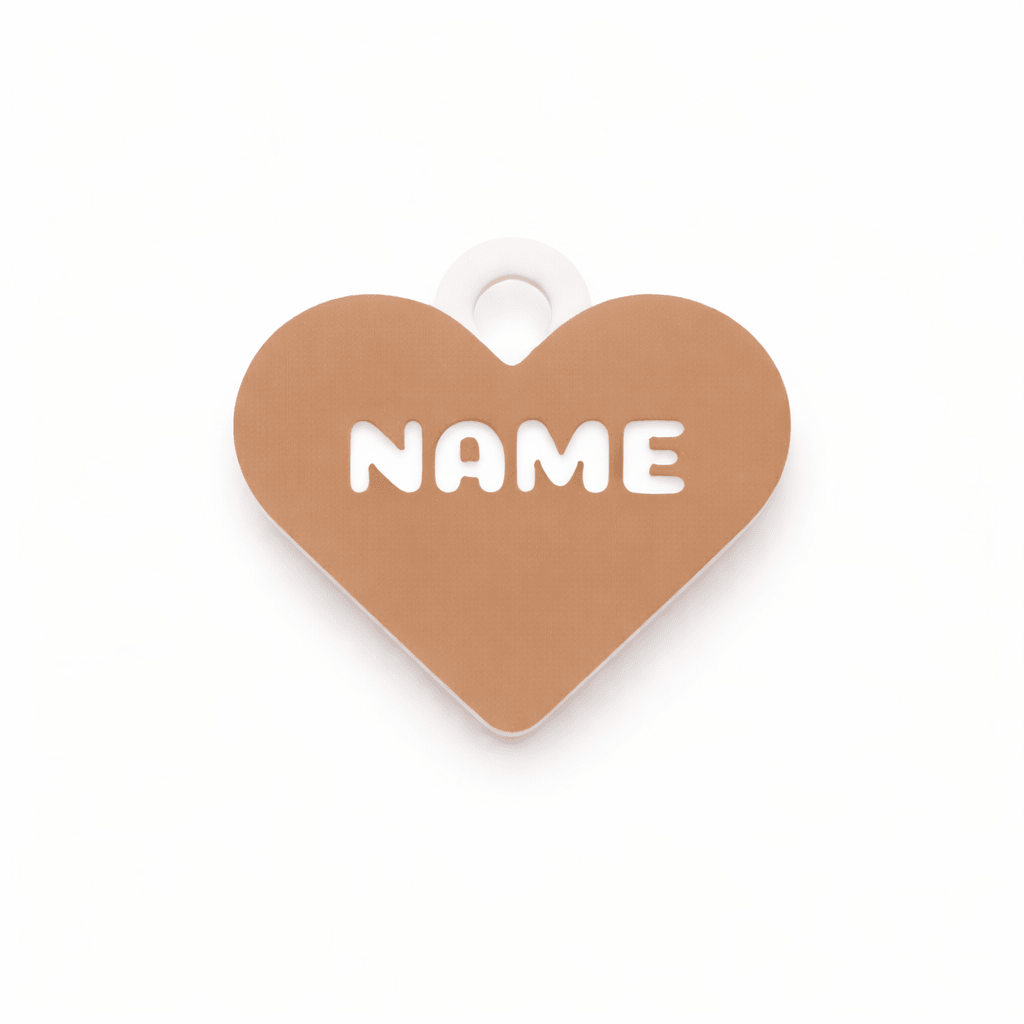 Classic Heart – Sweetheart Custom Pet ID Tag - Pet TopID