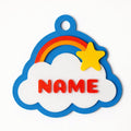 Classic Rainbow Cloud – Playful Custom Pet ID Tag - Pet TopID