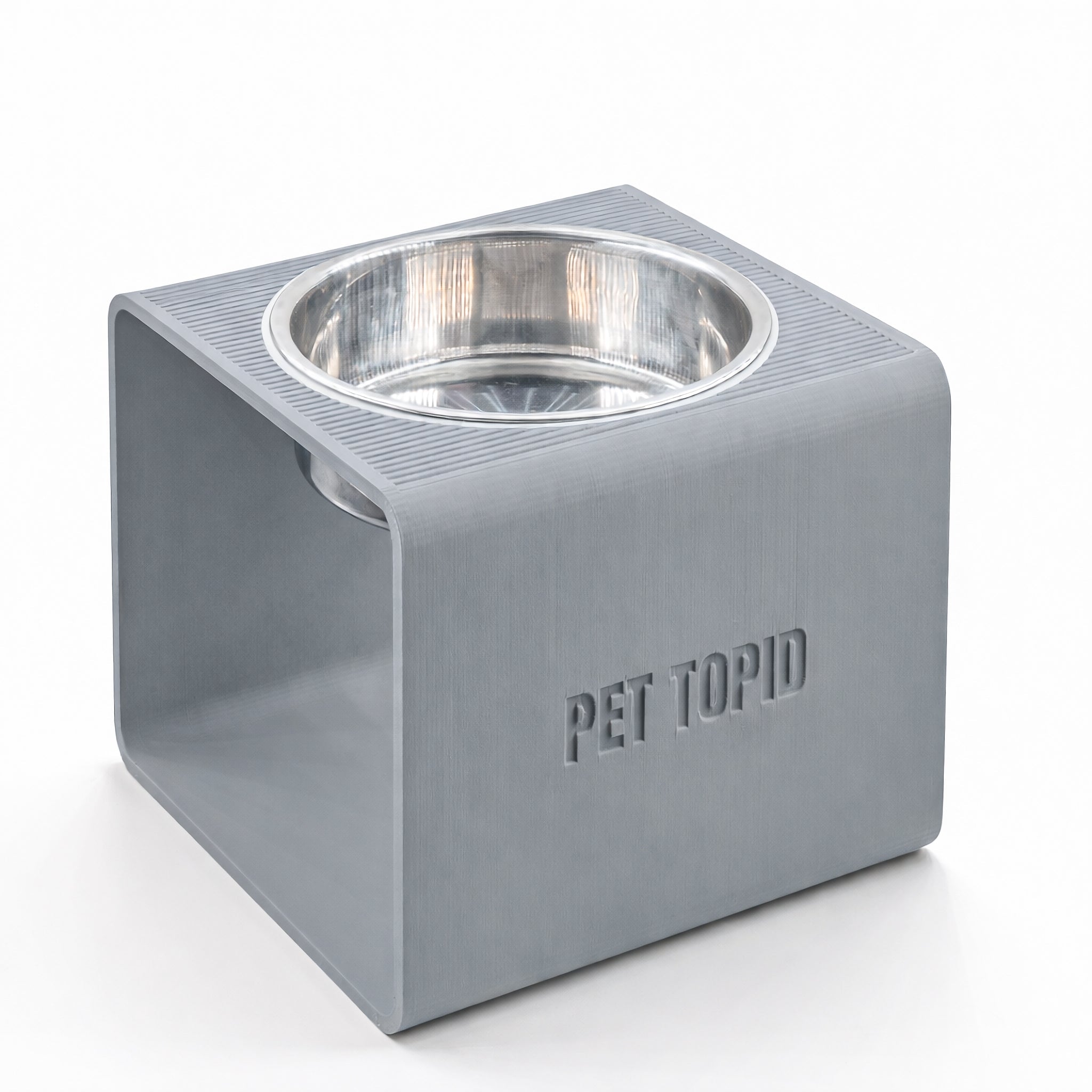 Custom Height Bowl — Cubic Base - Pet TopID