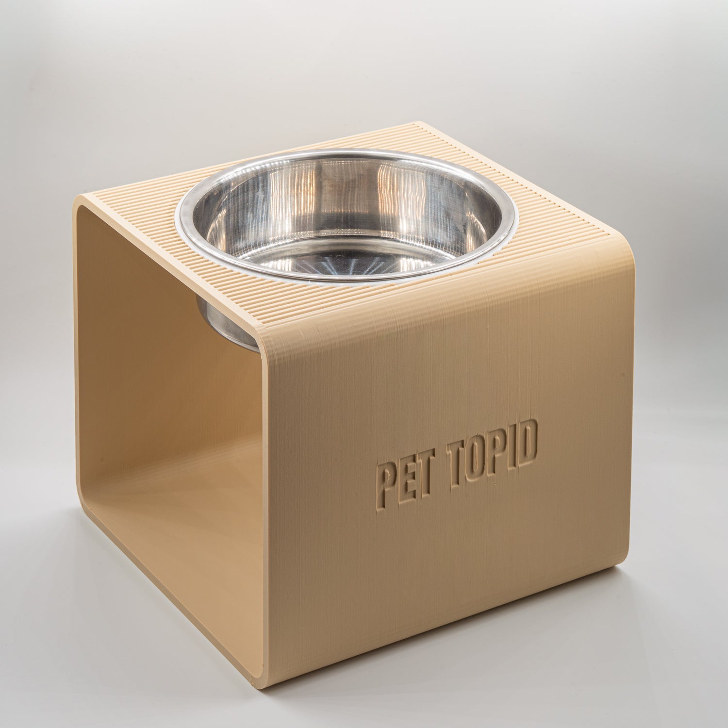 Custom Height Bowl — Cubic Base - Pet TopID