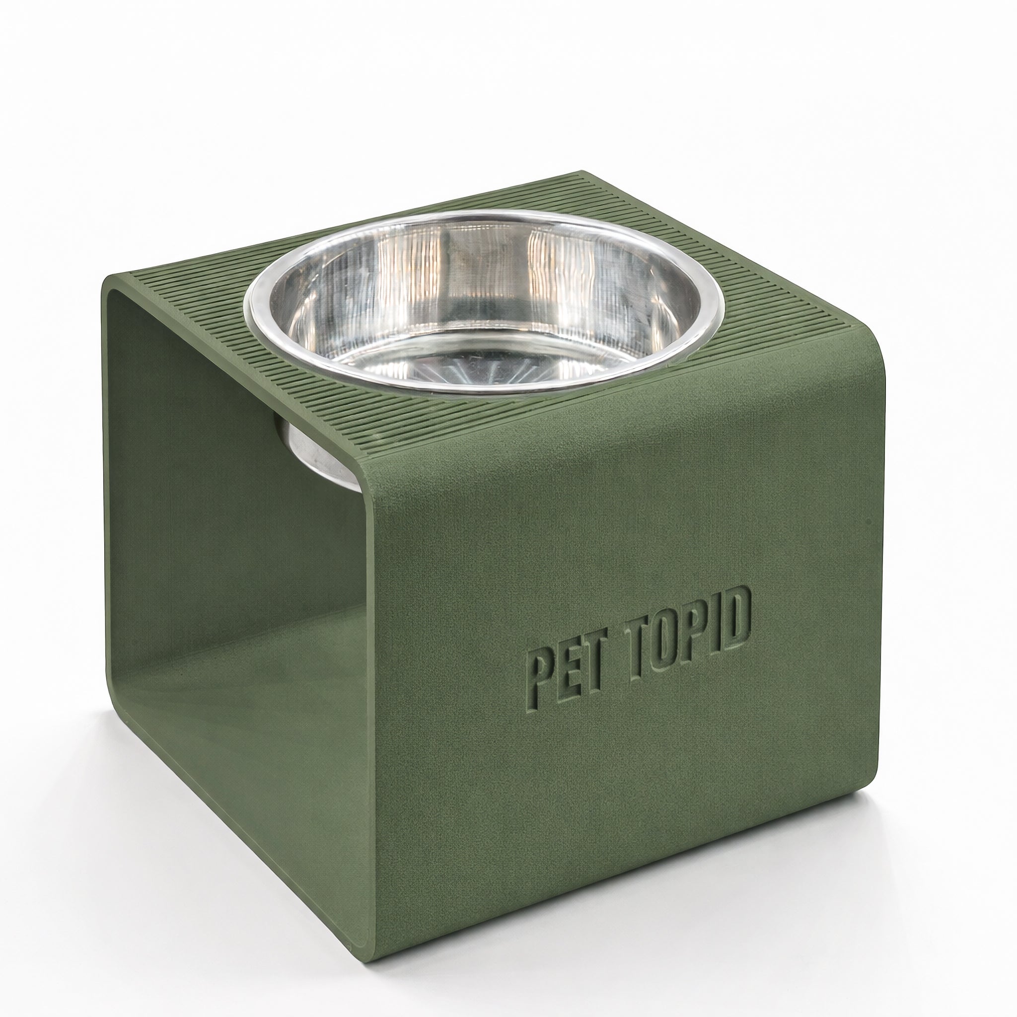 Custom Height Bowl — Cubic Base - Pet TopID