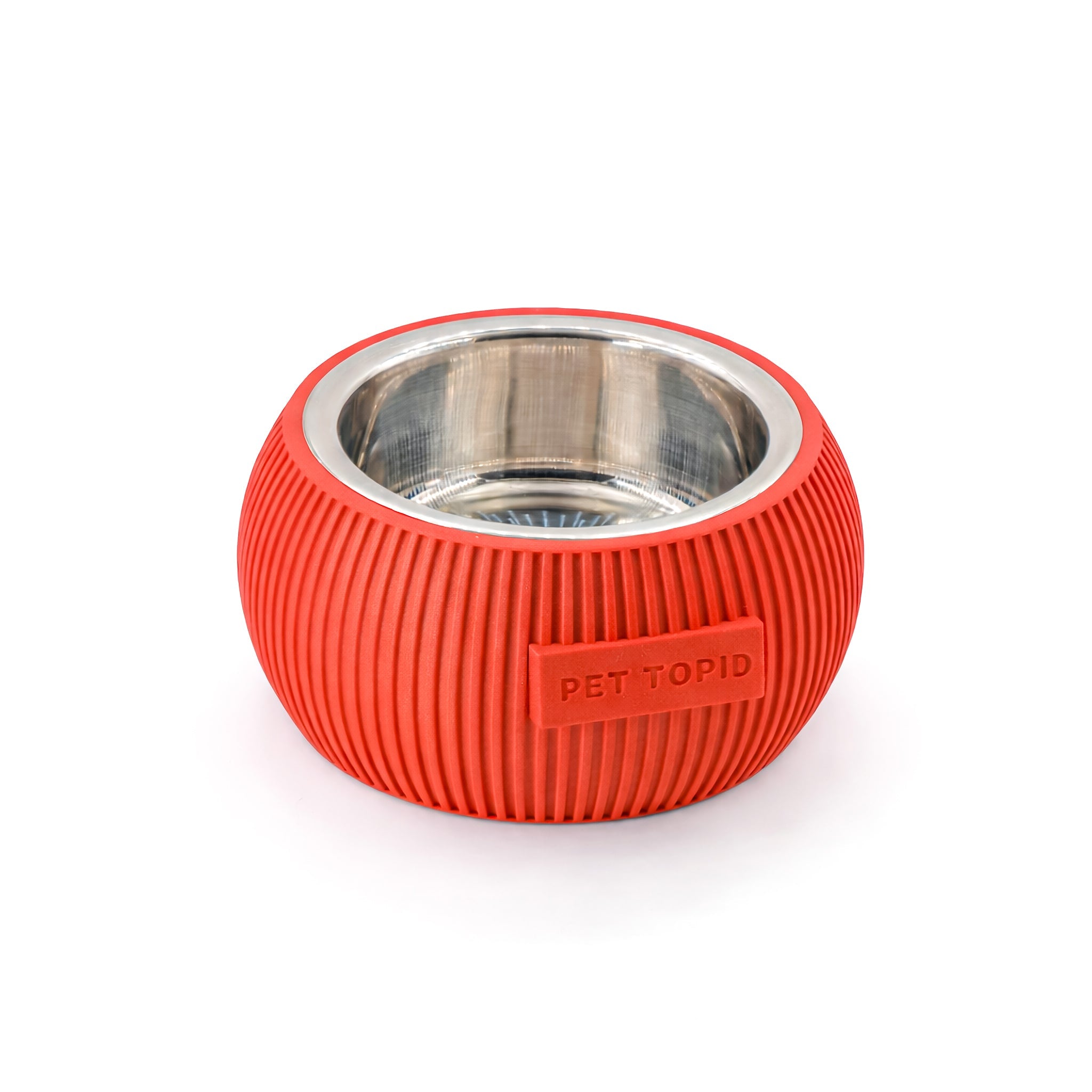 Custom Height Bowl — Ribbed Sphere - Pet TopID