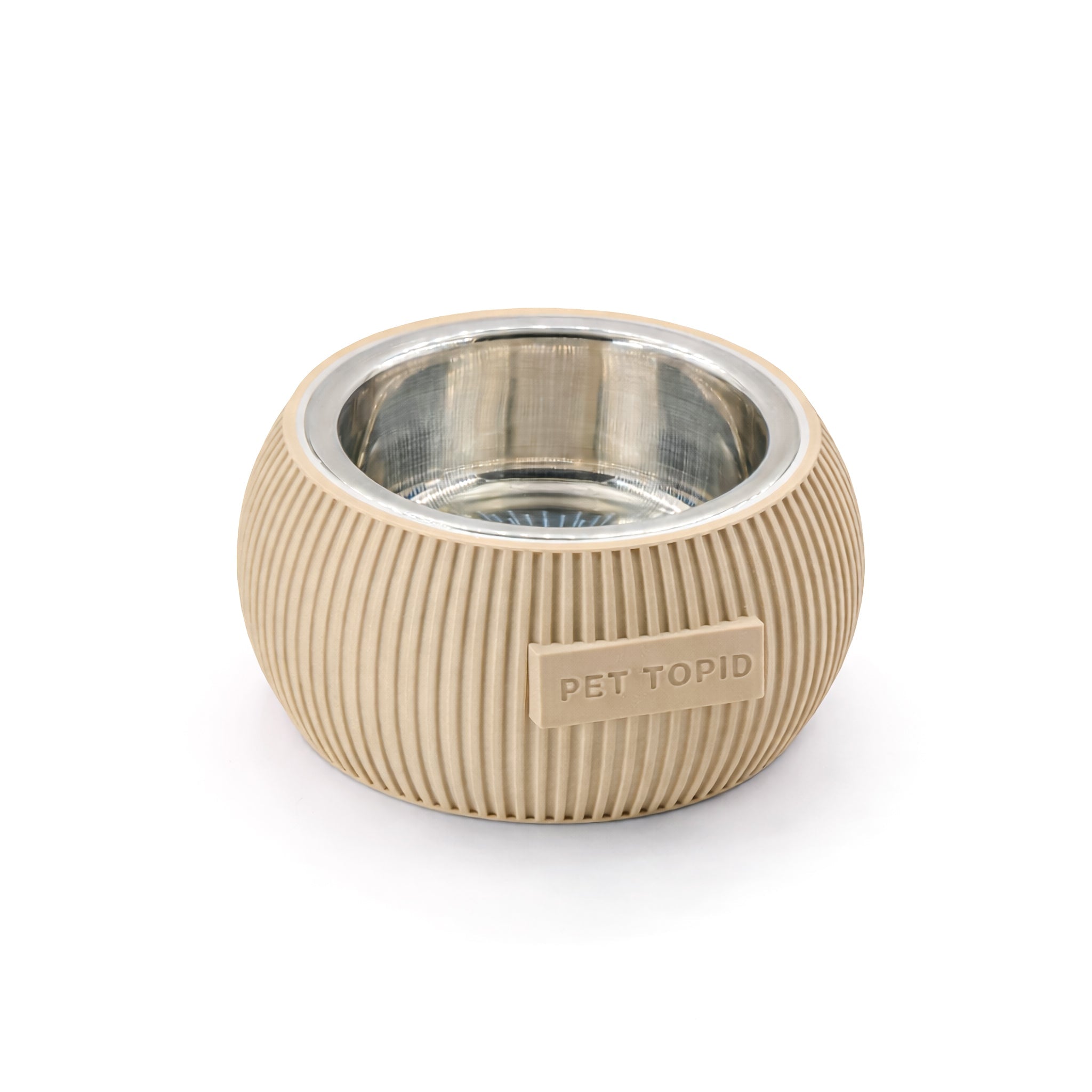 Custom Height Bowl — Ribbed Sphere - Pet TopID