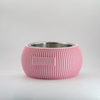Custom Height Bowl — Ribbed Sphere - Pet TopID