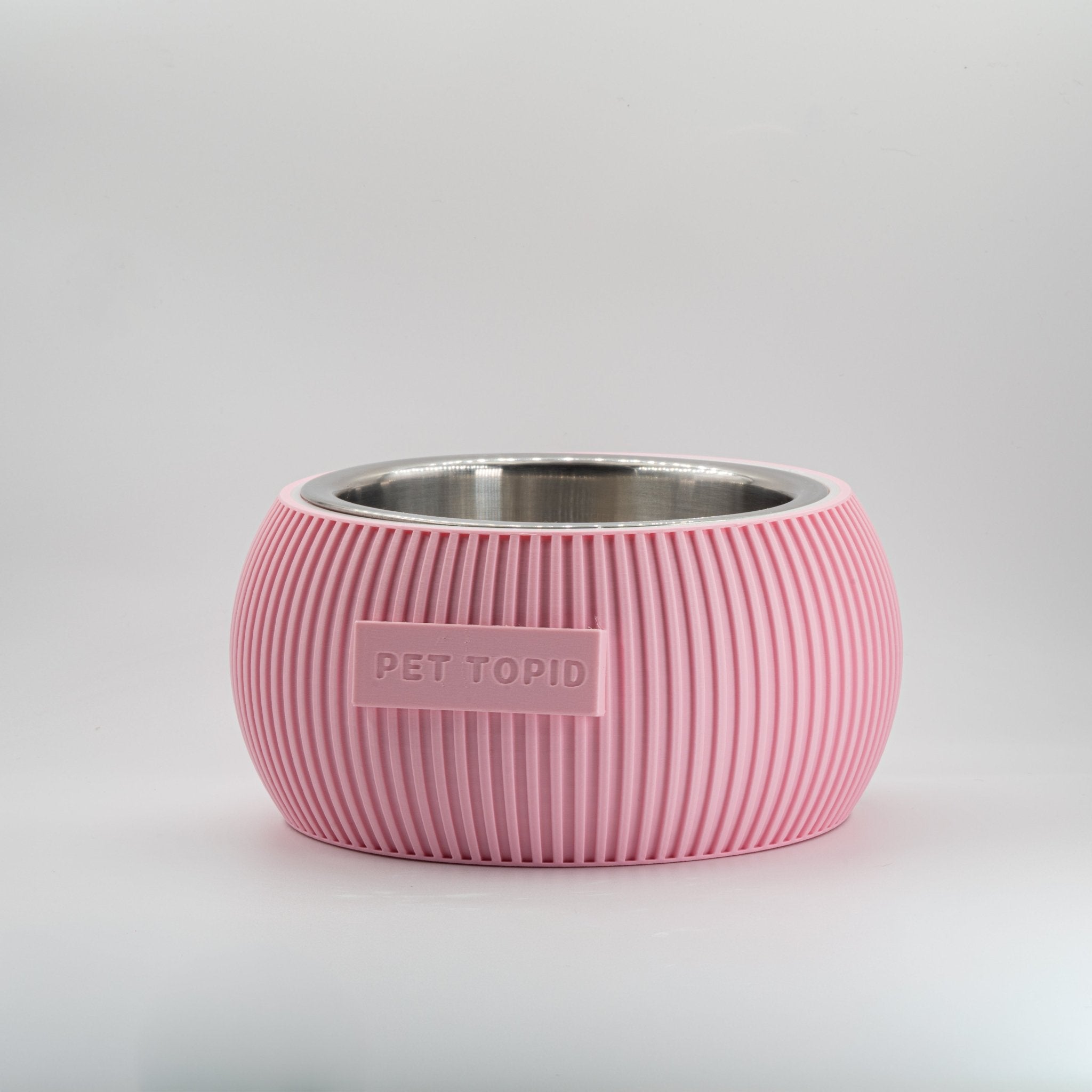 Custom Height Bowl — Ribbed Sphere - Pet TopID
