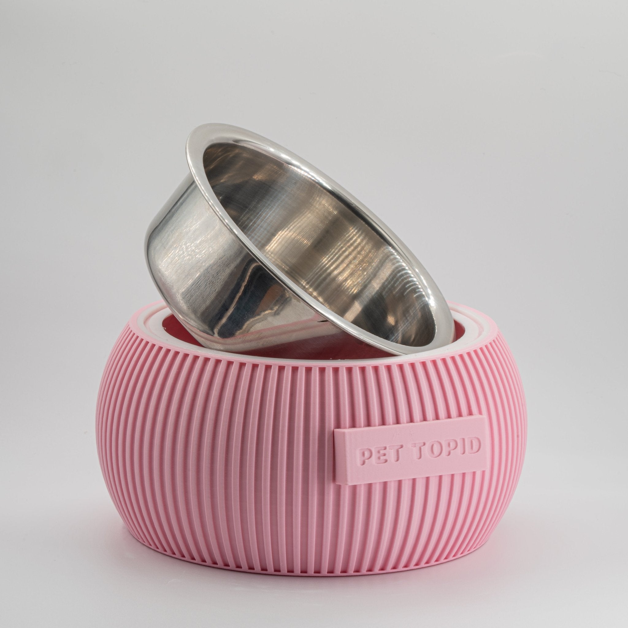 Custom Height Bowl — Ribbed Sphere - Pet TopID