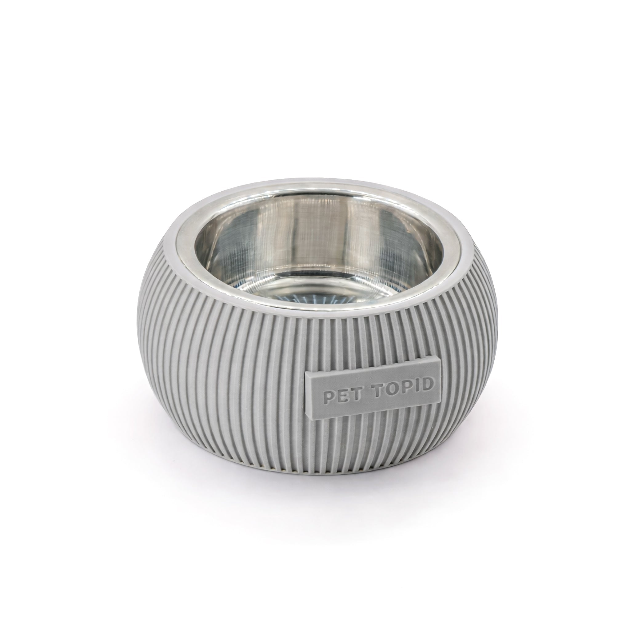 Custom Height Bowl — Ribbed Sphere - Pet TopID
