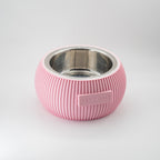 Custom Height Bowl — Ribbed Sphere - Pet TopID