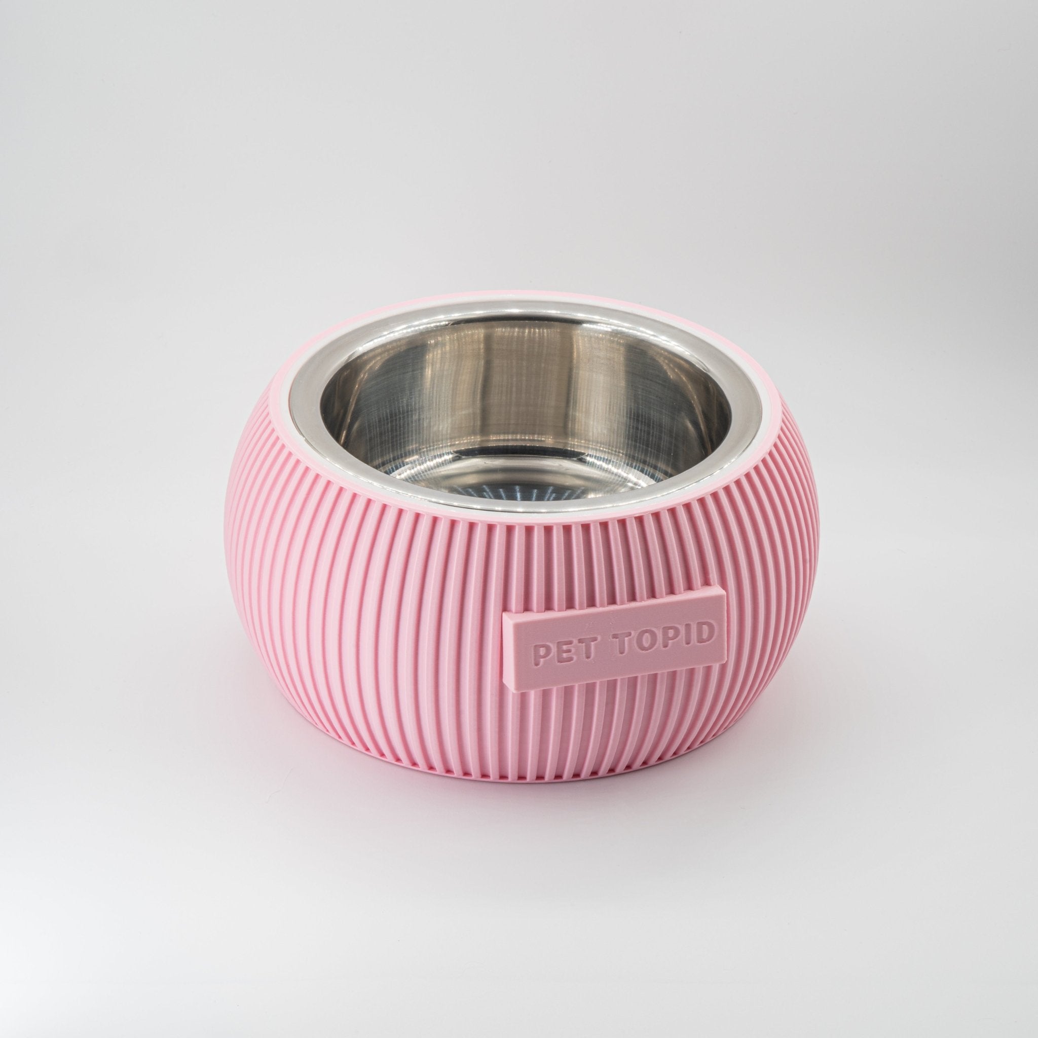 Custom Height Bowl — Ribbed Sphere - Pet TopID