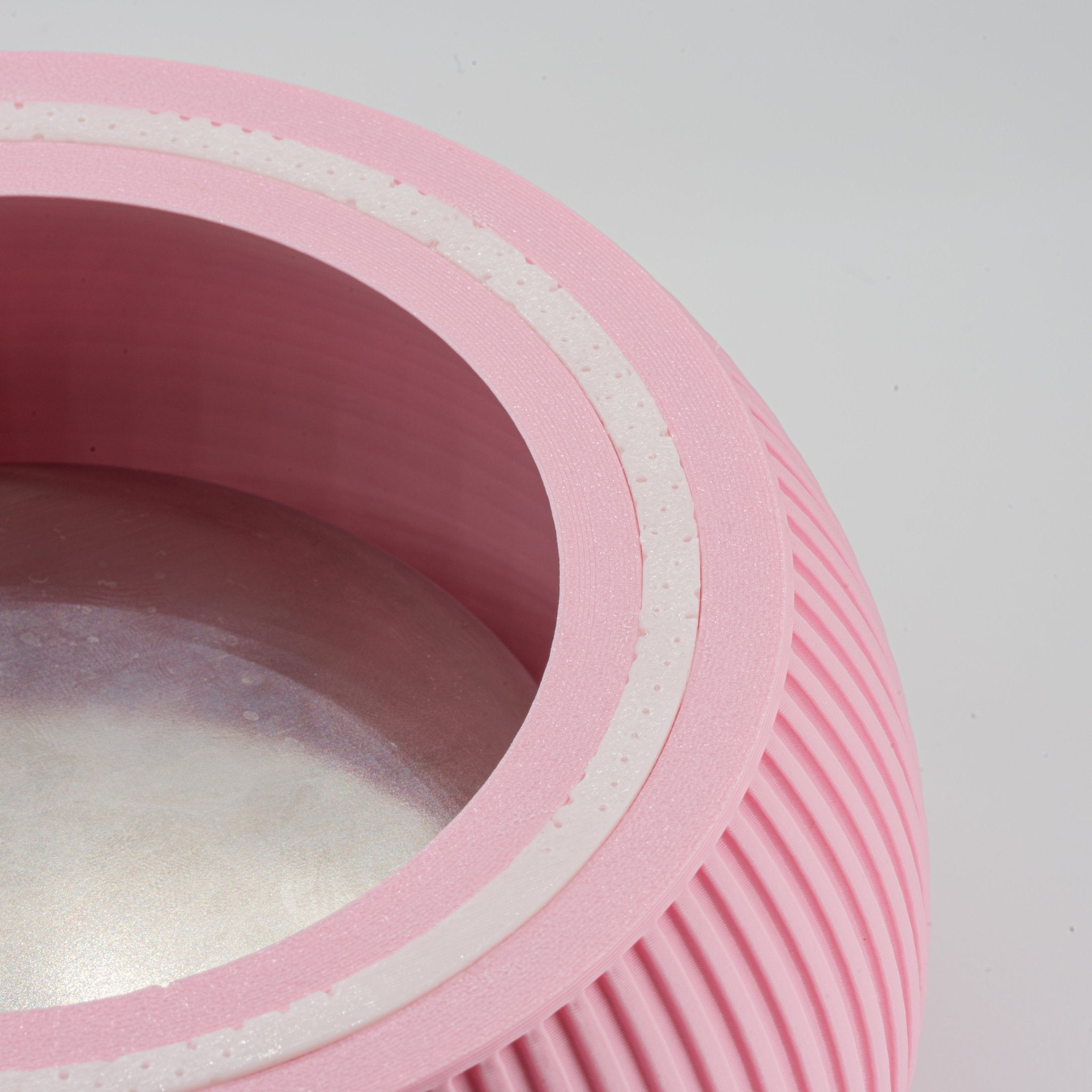 Custom Height Bowl — Ribbed Sphere - Pet TopID
