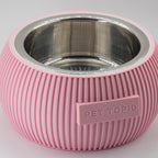 Custom Height Bowl — Ribbed Sphere - Pet TopID