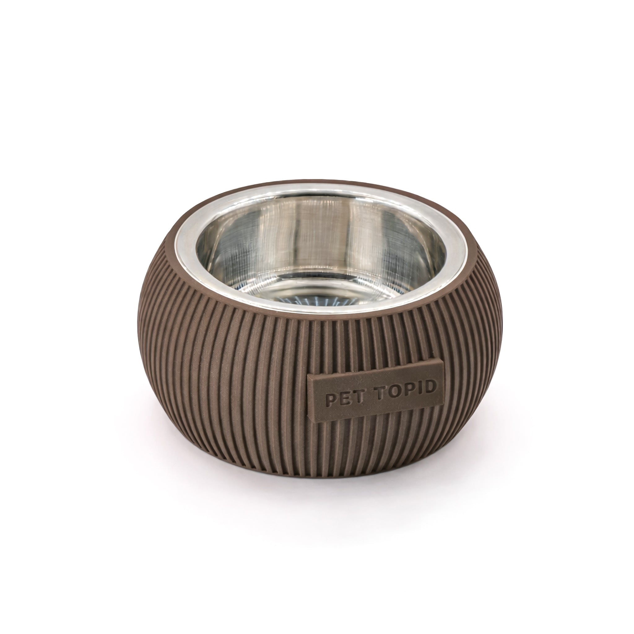 Custom Height Bowl — Ribbed Sphere - Pet TopID