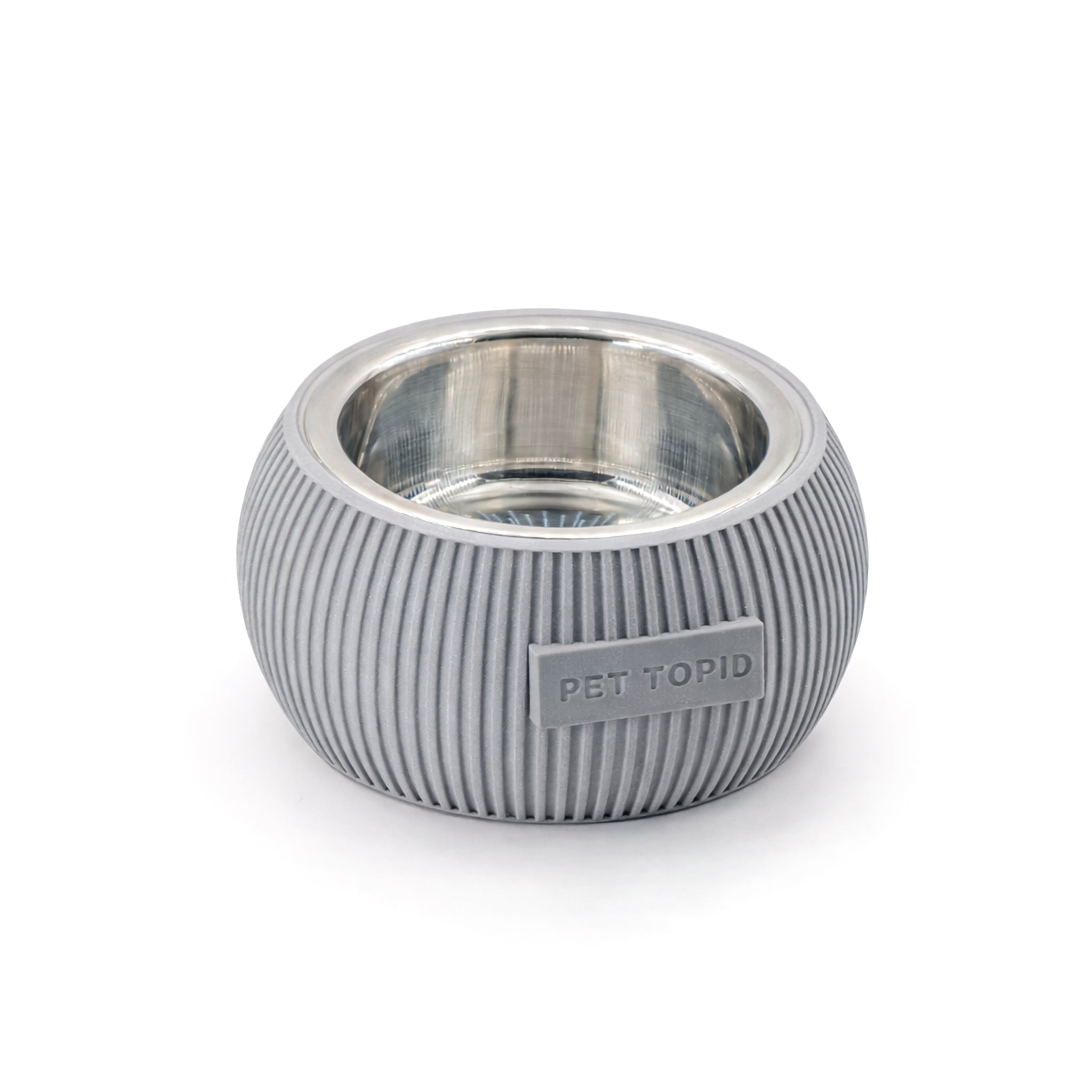 Custom Height Bowl — Ribbed Sphere - Pet TopID