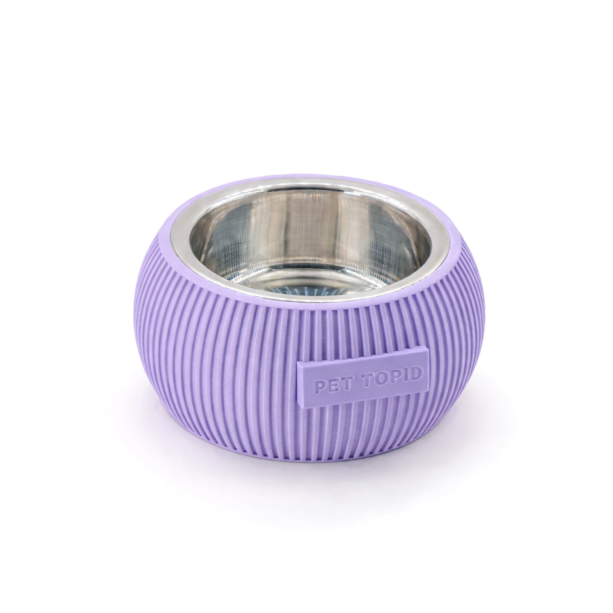 Custom Height Bowl — Ribbed Sphere - Pet TopID