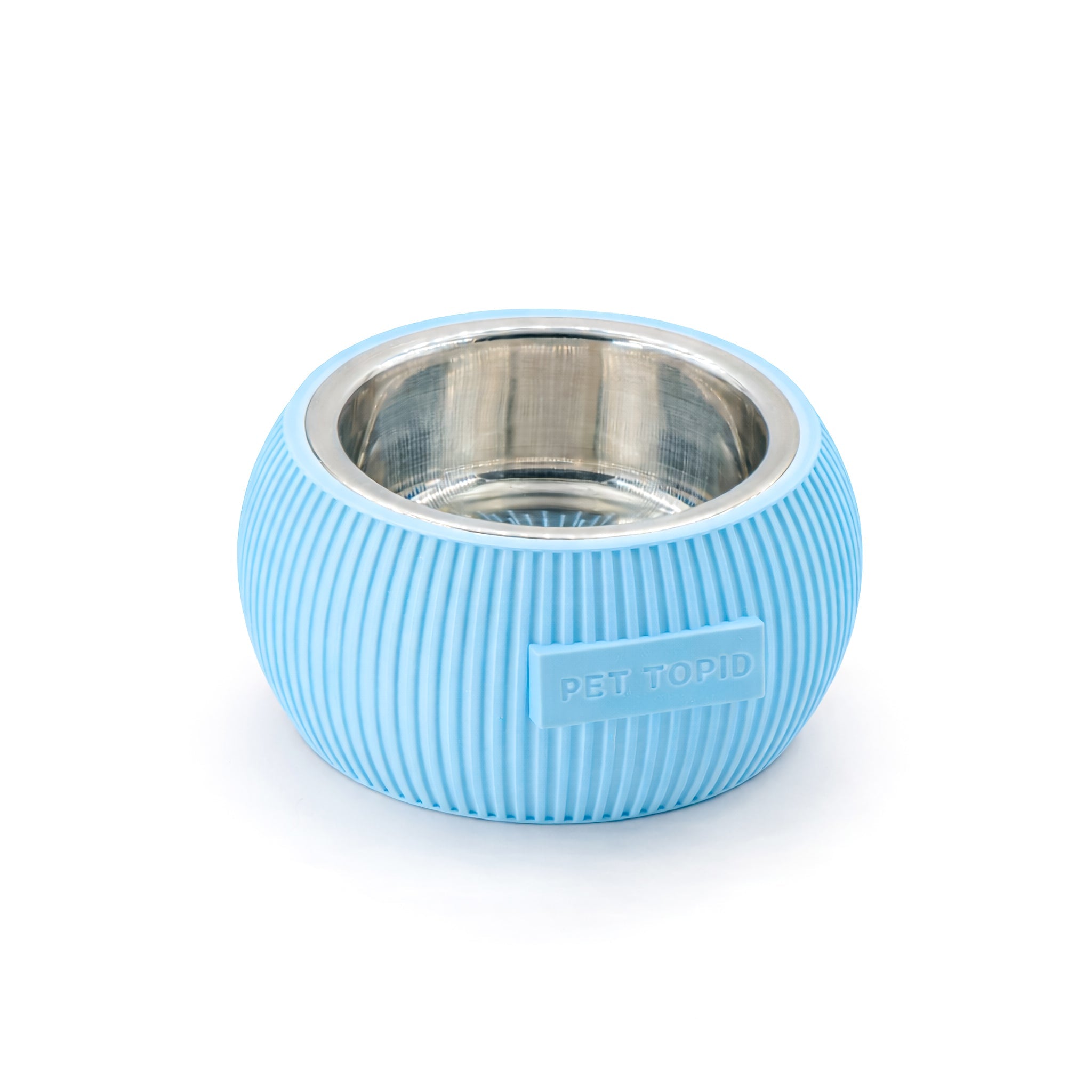 Custom Height Bowl — Ribbed Sphere - Pet TopID