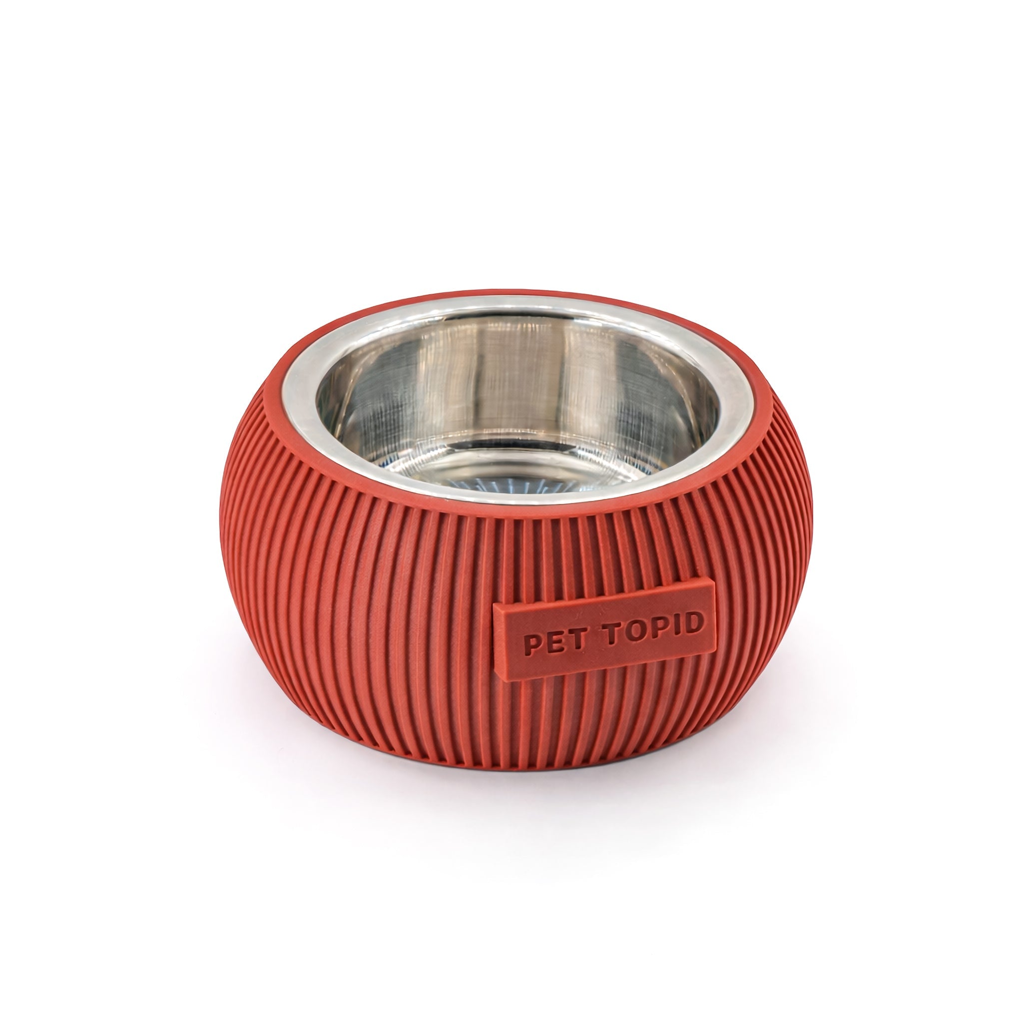 Custom Height Bowl — Ribbed Sphere - Pet TopID