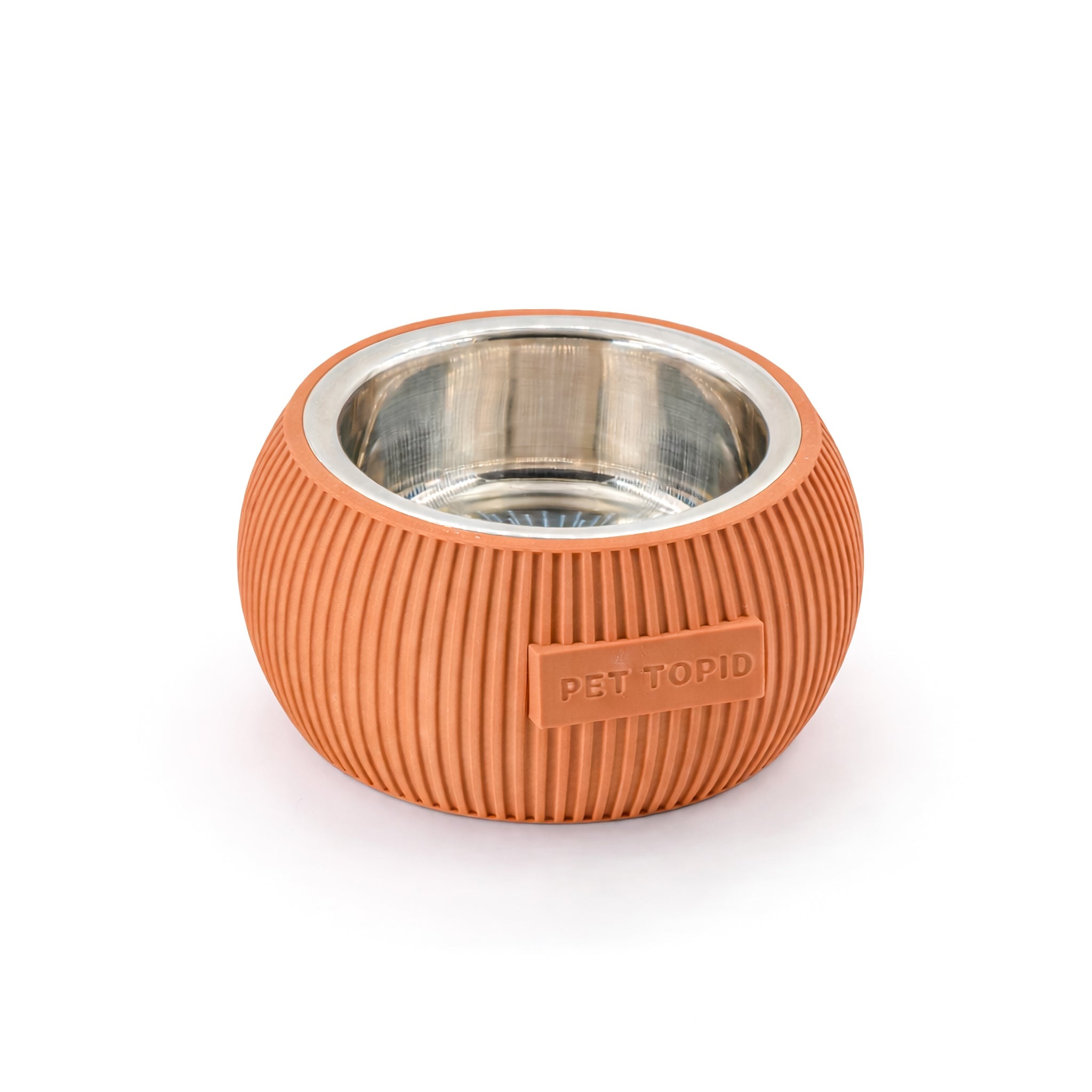 Custom Height Bowl — Ribbed Sphere - Pet TopID