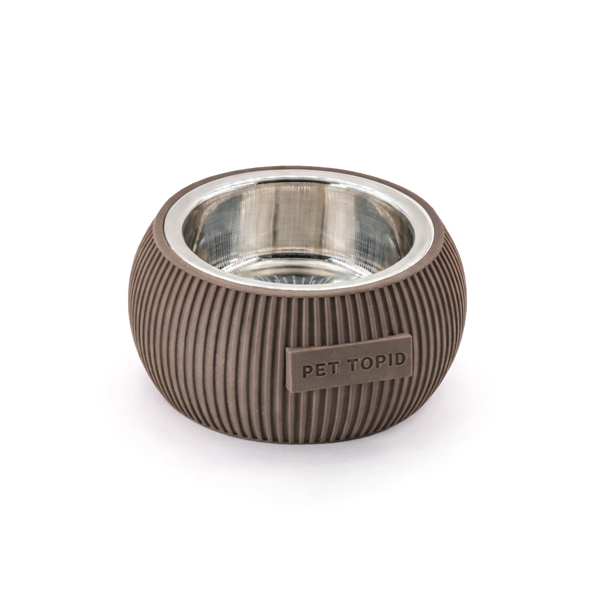 Custom Height Bowl — Ribbed Sphere - Pet TopID