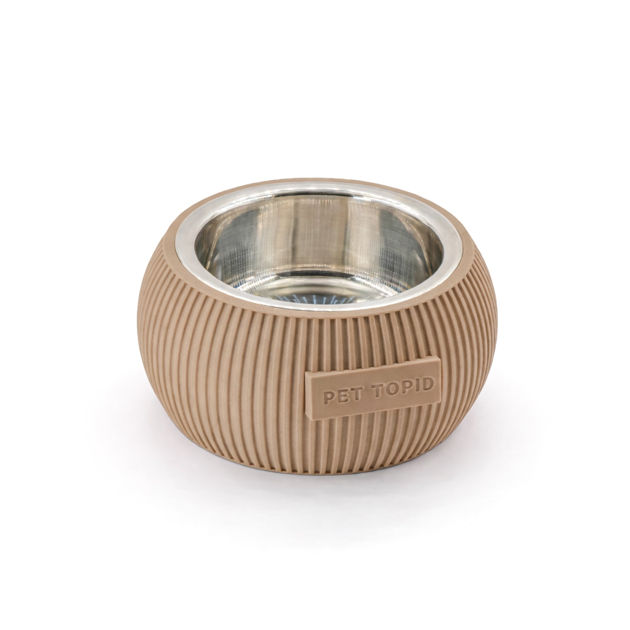 Custom Height Bowl — Ribbed Sphere - Pet TopID