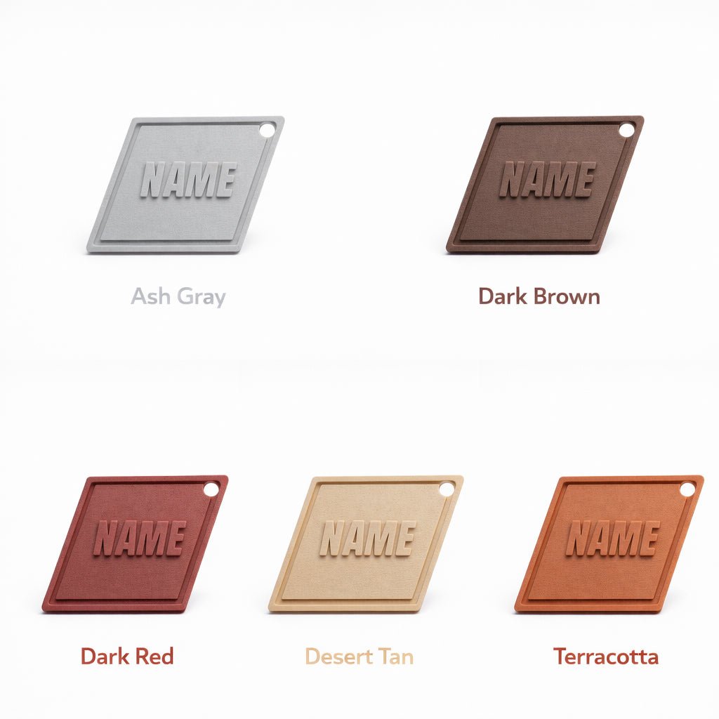 Essential Series – Modern Diamond Custom Pet ID Tag - Pet TopID