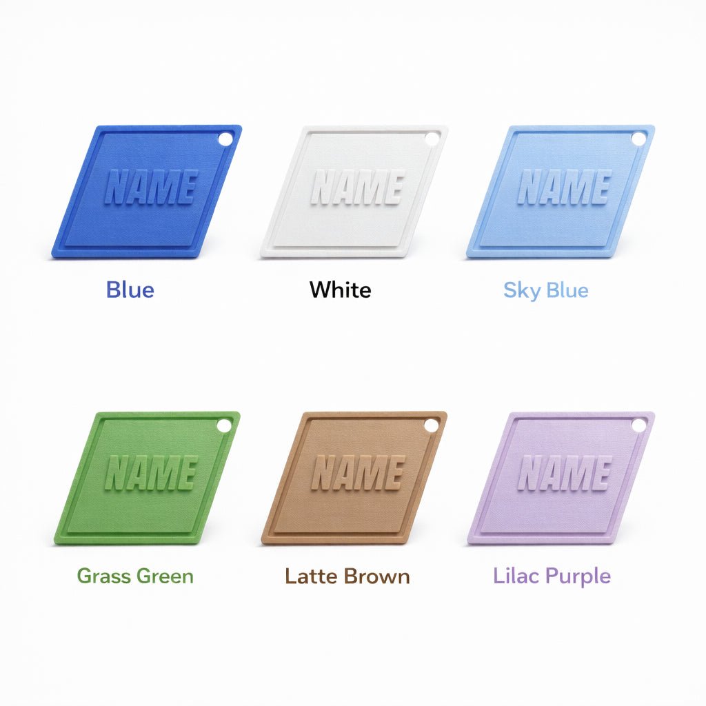 Essential Series – Modern Diamond Custom Pet ID Tag - Pet TopID