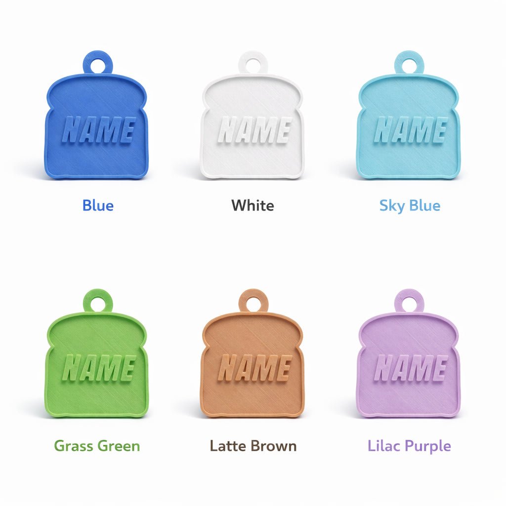 Essential Series – Toast Custom Pet ID Tag - Pet TopID