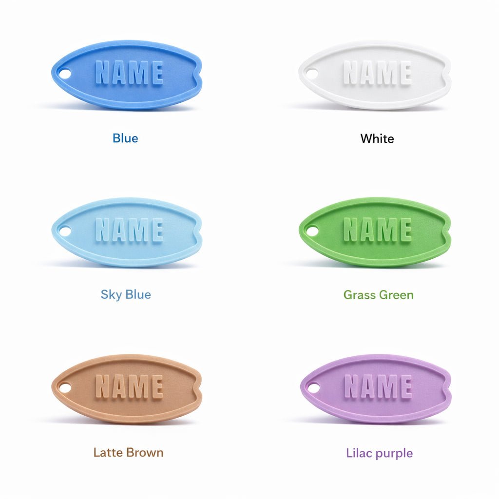 Essential Series – Vertical Surfboard Custom Pet ID Tag - Pet TopID