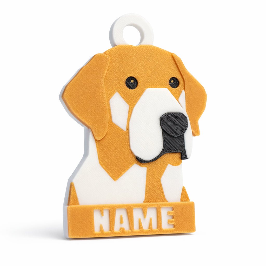 Geometric Style – Self - portrait Custom Dog ID Tag - Pet TopID