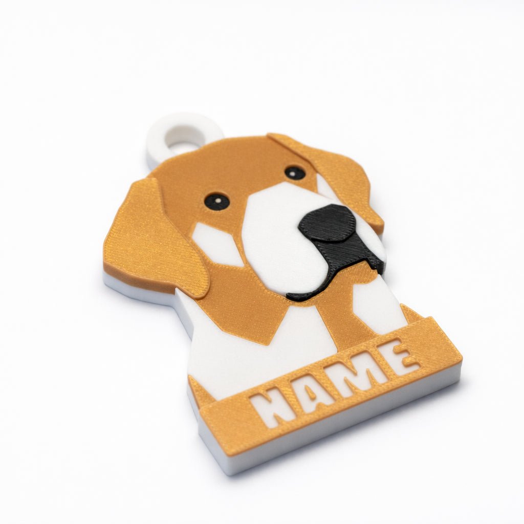 Geometric Style – Self - portrait Custom Dog ID Tag - Pet TopID