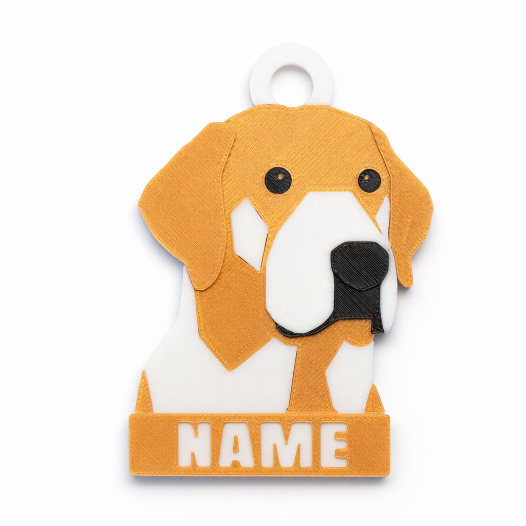 Geometric Style – Self - portrait Custom Dog ID Tag - Pet TopID