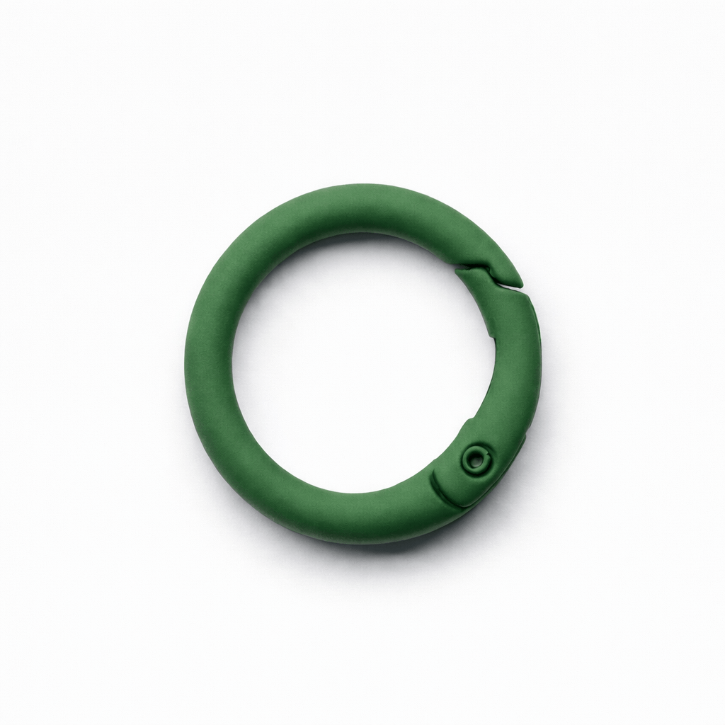 Green Metal Spring O Ring – Pet Tag Connector Clip - Pet TopID