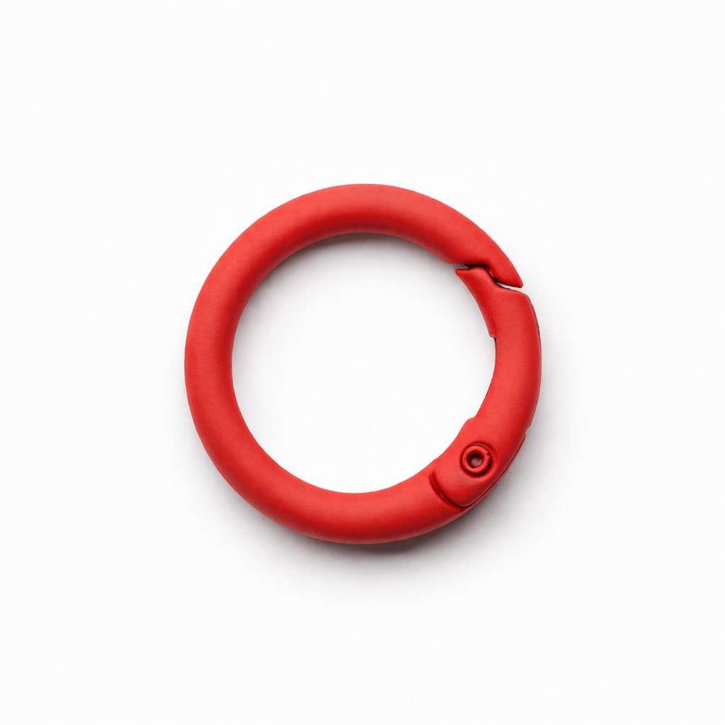 Red Metal Spring O Ring – Pet Tag Connector Clip - Pet TopID