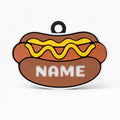 Snack Series – Hot Dog Custom Pet ID Tag - Pet TopID